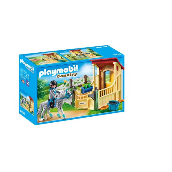 Box avec cavalière et cheval Appaloosa Playmobil Country 6935