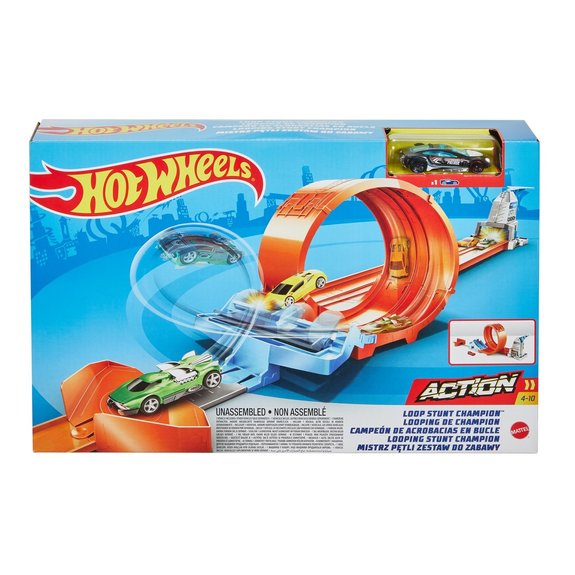 Hot Wheels - Piste double looping - DGD30 - Circuits - Rue du Commerce
