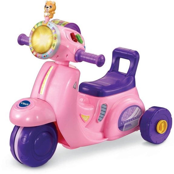 VTech Porteur Scooter Interactif rose 3 en 1