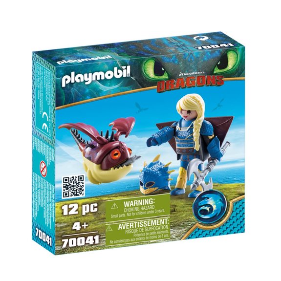Astrid avec Globegobeur Playmobil Dragons 70041