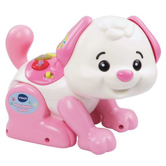 Chien interactif rose