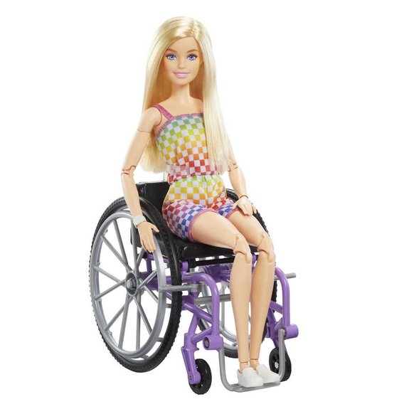 Mattel Barbie fashionistas blonde avec fauteuil roulant
