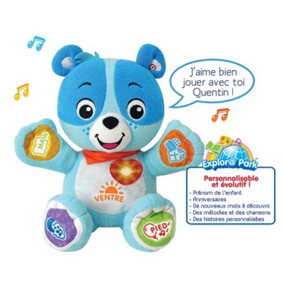 Peluche interactive Nino, mon ourson à personnaliser