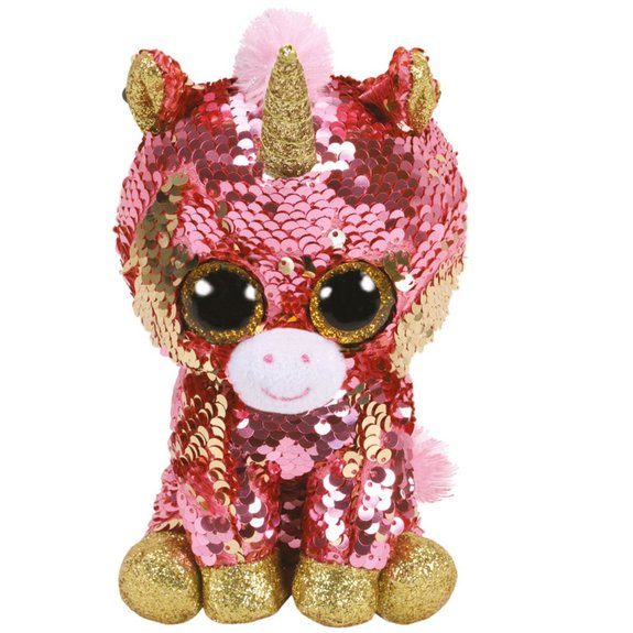 Flippables Small - Peluche sequins Sunset la licorne 15 cm