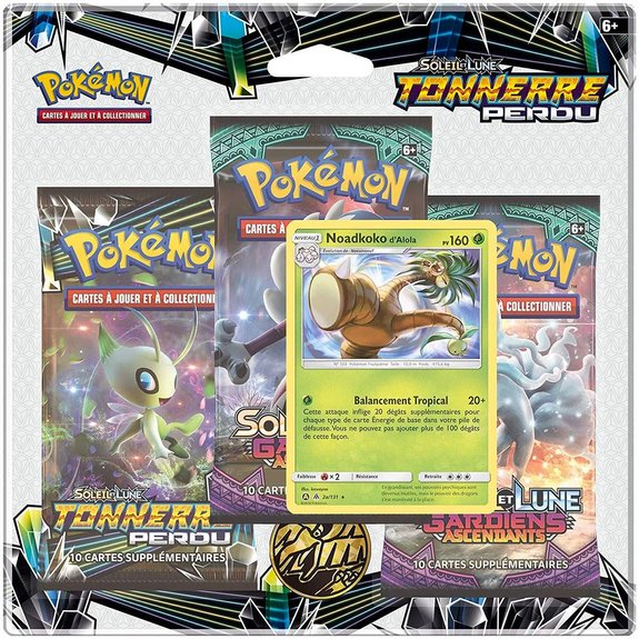 Pack 3 boosters Pokémon