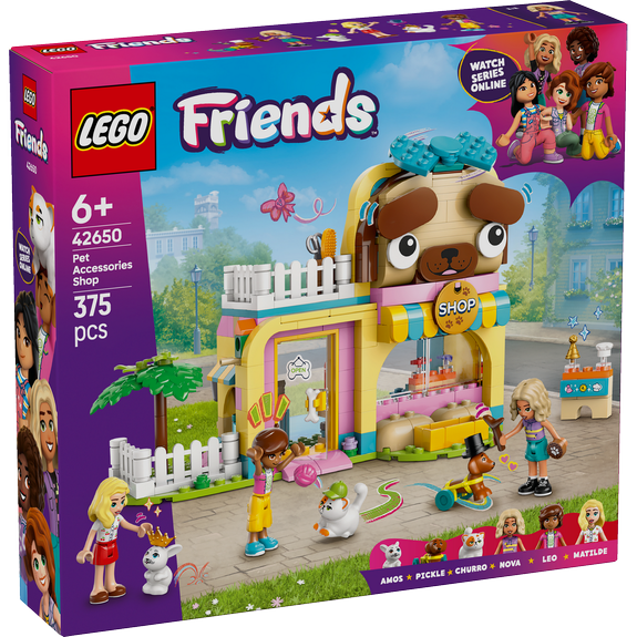 Boutique d’accessoires pour animaux de compagnie LEGO Friends 42650