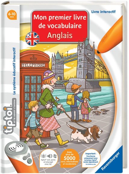 Livre interactif Tip Toi - mon premier livre vocabulaire anglais
