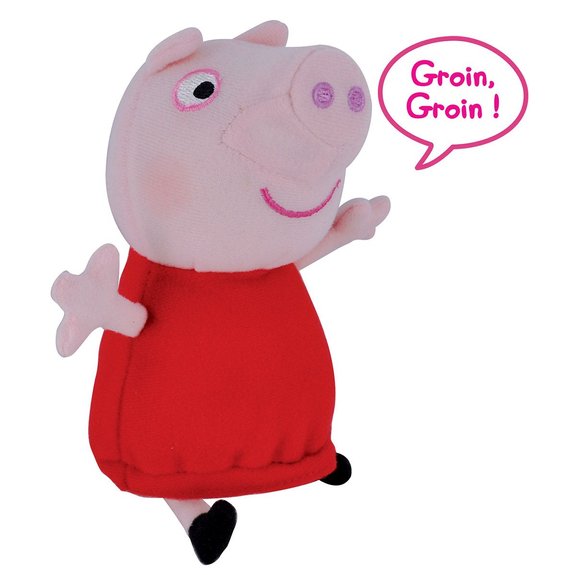 Peluche sonore Peppa Pig : Zoe Zebra