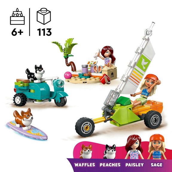 Chiens surfeurs et aventures en scooter LEGO Friends 42641
