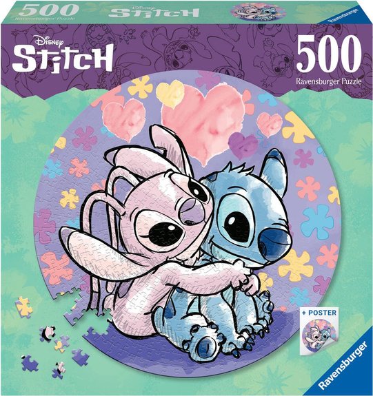 Ravensburger Puzzle Rond Disney Stitch De 500 Pièces