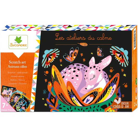 Scratch art : animaux câlins