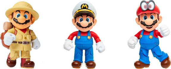 Super Mario Odyssey - Pack De 3 Figurines 10 Cm