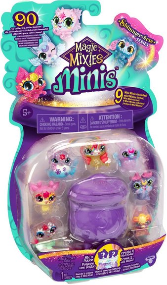 Moose Pack De 9 Figurines Minis Magic Mixies