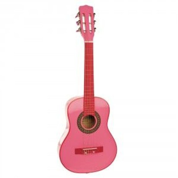 Guitare rose en bois