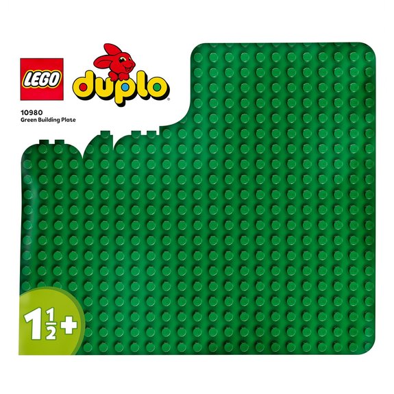 LEGO Plaque de construction verte Lego Duplo 0980