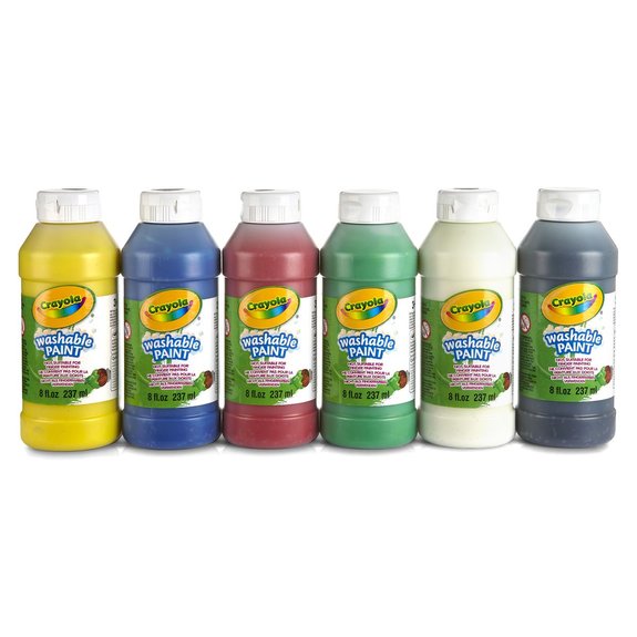 6 Bouteilles de peinture lavables