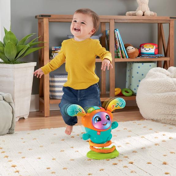 Fisher-Price - DJ le robot danseur à rebond - Jouet d'éveil - 9 mois et + | HJP88 | MATTEL