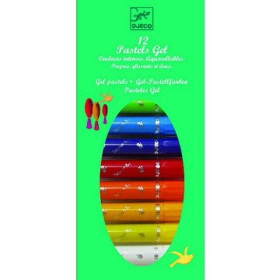 12 Crayons pastels gel : Classique