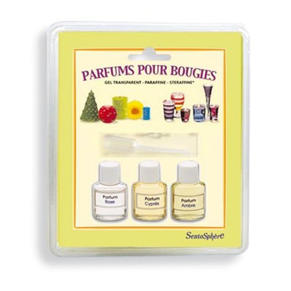 Bougie étui de 3 parfums