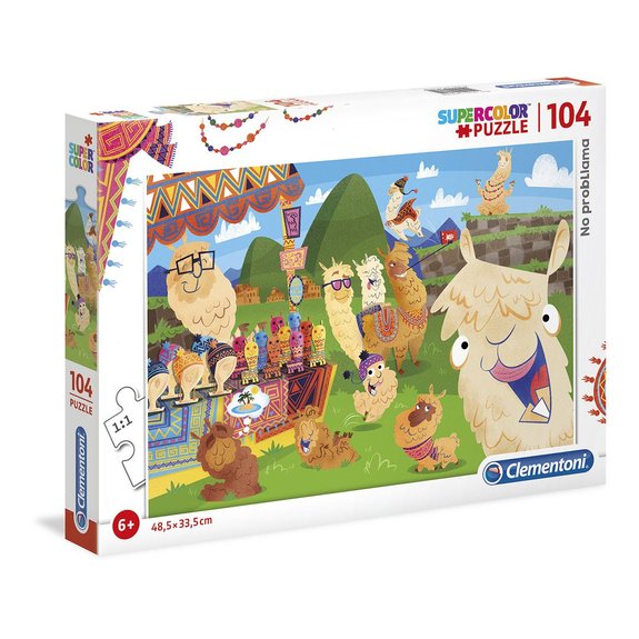 Puzzle - Supercolor 104 pièces - Le Lama