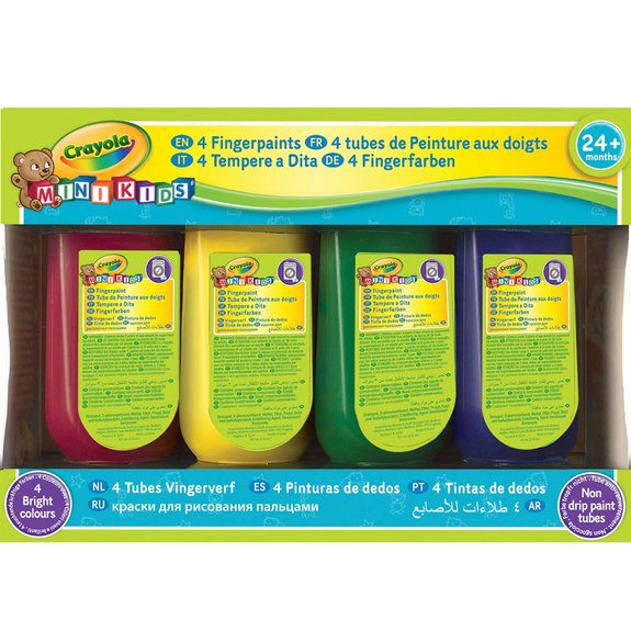 4 tubes de peinture au doigt Mini kids