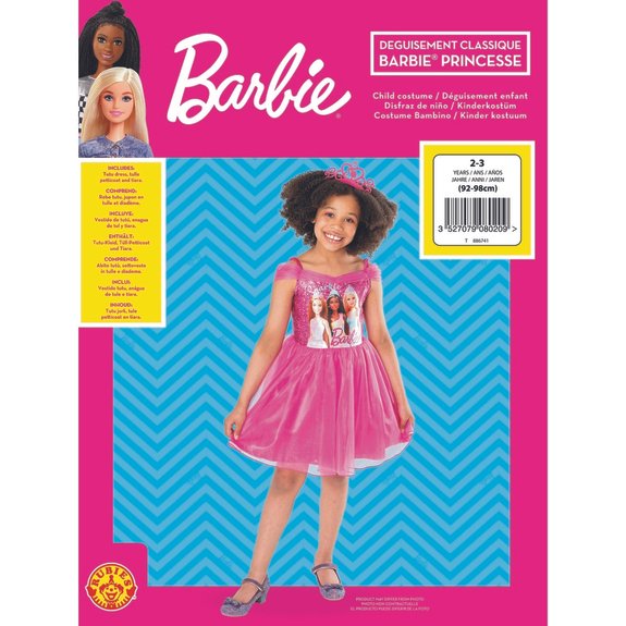 Déguisement Barbie Princesse 5-7 ans