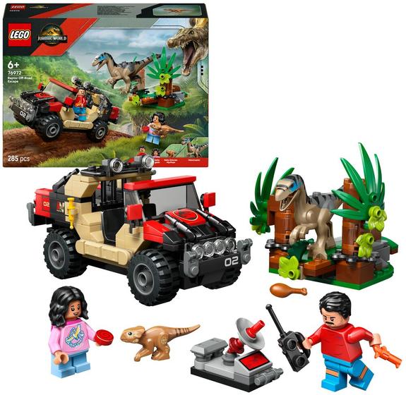 LEGO Jurassic World 76972 Velociraptor and 4x4 Escape 6