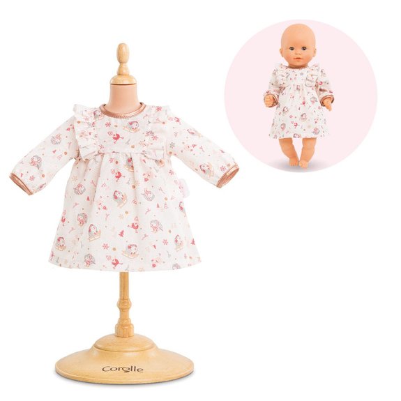 Robe hiver enchanté pour poupon 30 cm