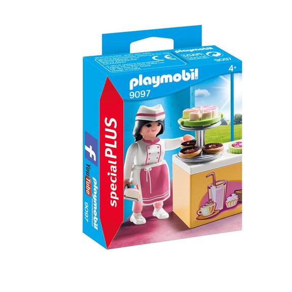 Pâtissière avec gâteaux Playmobil Spécial PLUS 9097