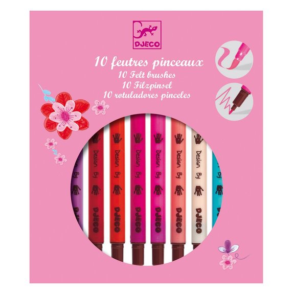 10 feutres pinceaux