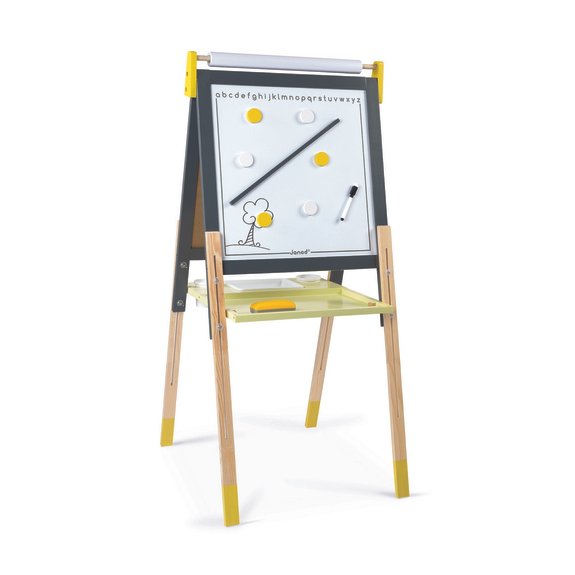 Tableau réglable gris et jaune