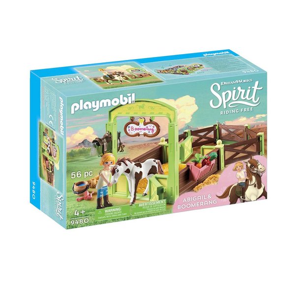 Abigaëlle et Boomerang avec box Playmobil Spirit Riding Free 9480
