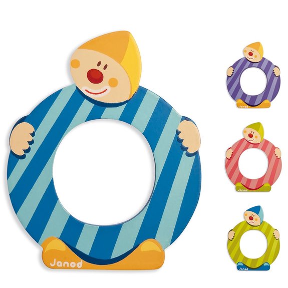 Lettre Clown O en bois