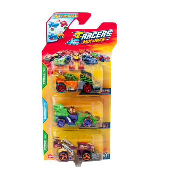 Pack 3 véhicules - Tracers Mix N Race