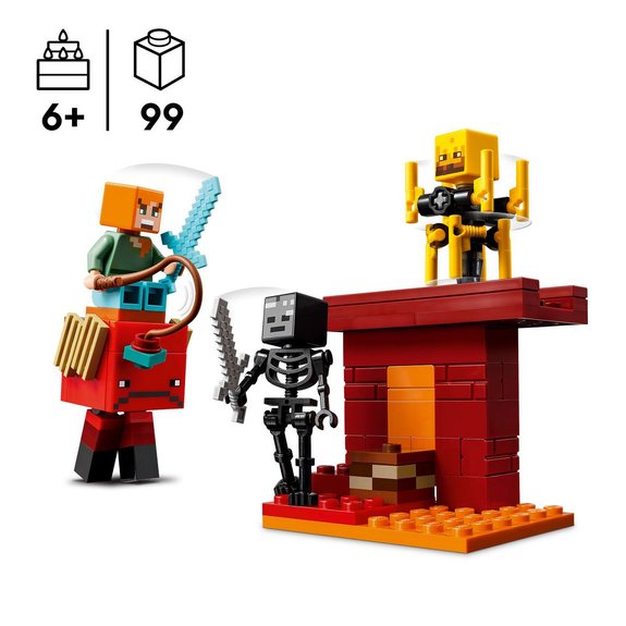 La bataille de la lave du Nether LEGO Minecraft 21266