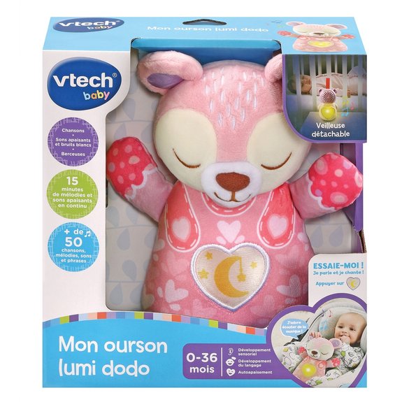 VTech Mon ourson Lumi dodo rose