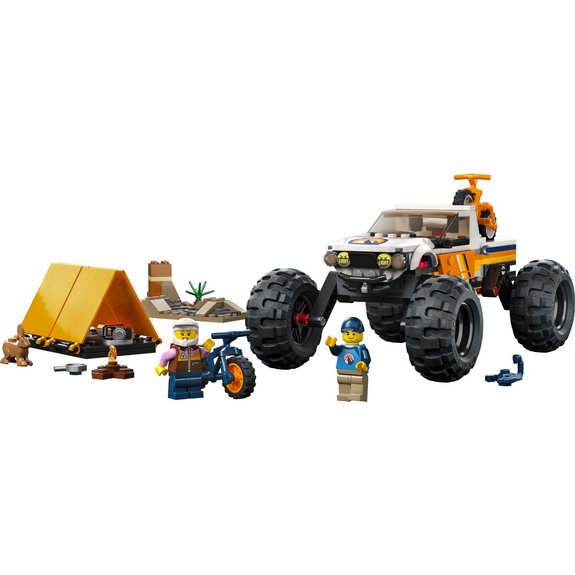 Aventures En 4x4 Tout-terrain Lego City 60387 Avec Accessoires Divers