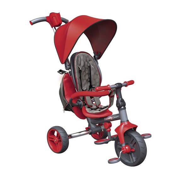Tricycle strolly compact rouge