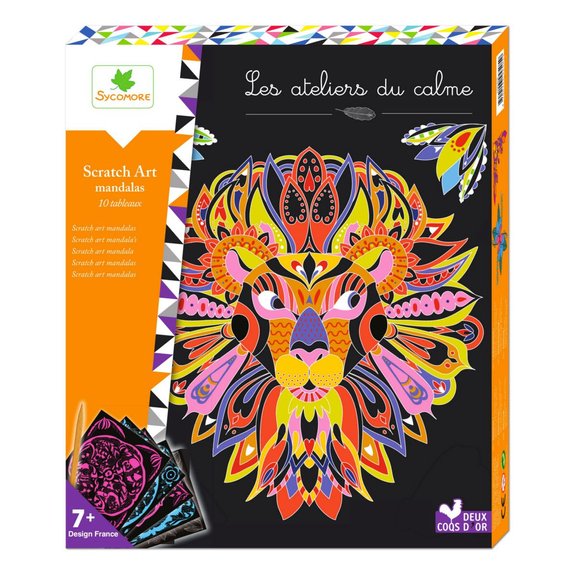 Les ateliers du calme : Scratch art mandalas