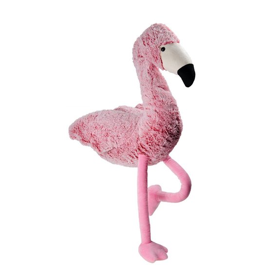 Peluche flamant rose assis 48 cm