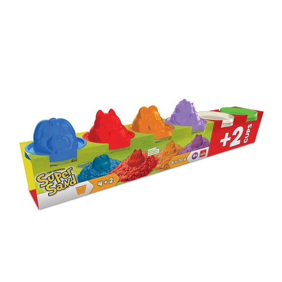 Super Sand 4 pots de sable + 2 gratuits