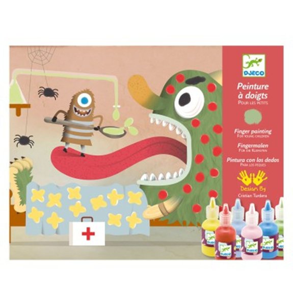 peinture à doigts pour les petits : Décorer les Affreux
