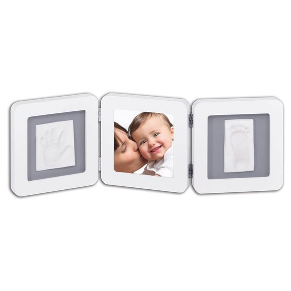 Baby art double print frame blanc