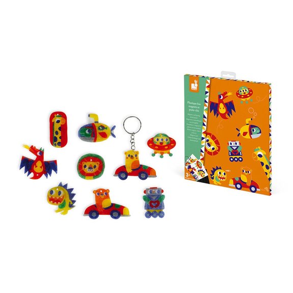 Plastique fou magnets et porte-clés