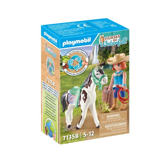 Playmobil Ellie et Sawdust Horses of Waterfall 71358