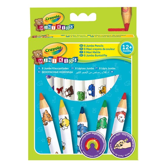 8 maxi crayons de couleur