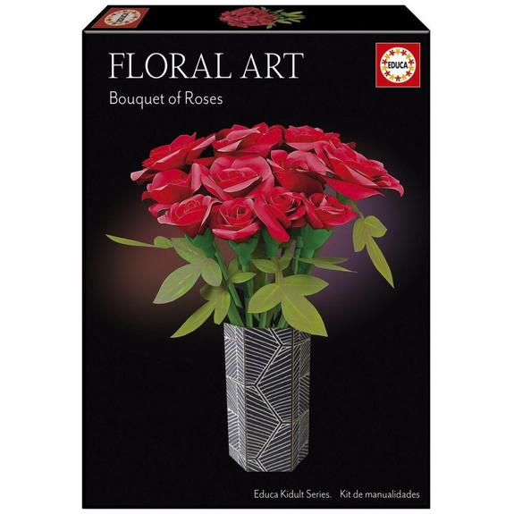 Floral art bouquet de roses