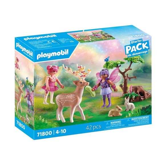 Duo de fées avec animaux de la forêt Starter Pack PLAYMOBIL 71800