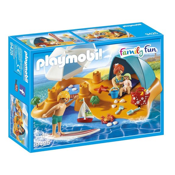 Famille de vacanciers et tente Playmobil Family Fun 9425