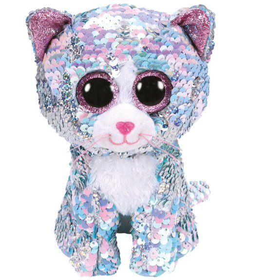 Flippables Small - Peluche sequins Whimsy le chat 15 cm